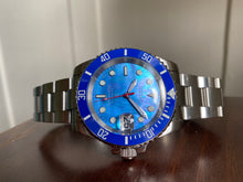 Load image into Gallery viewer, Smurf Submariner Seiko Mod