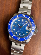 Load image into Gallery viewer, Smurf Submariner Seiko Mod