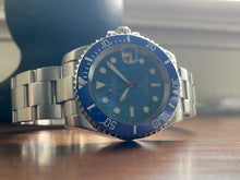Load image into Gallery viewer, Smurf Submariner Seiko Mod