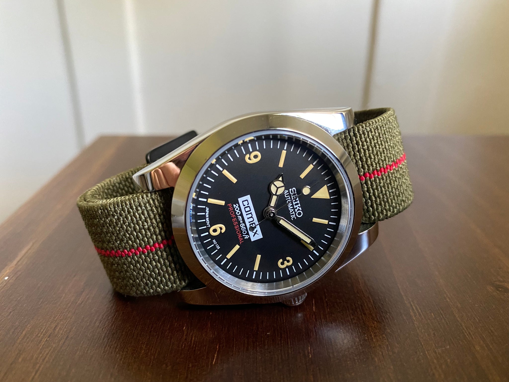 36mm MILSUB Explorer Seiko Mod Tropic Timeworks