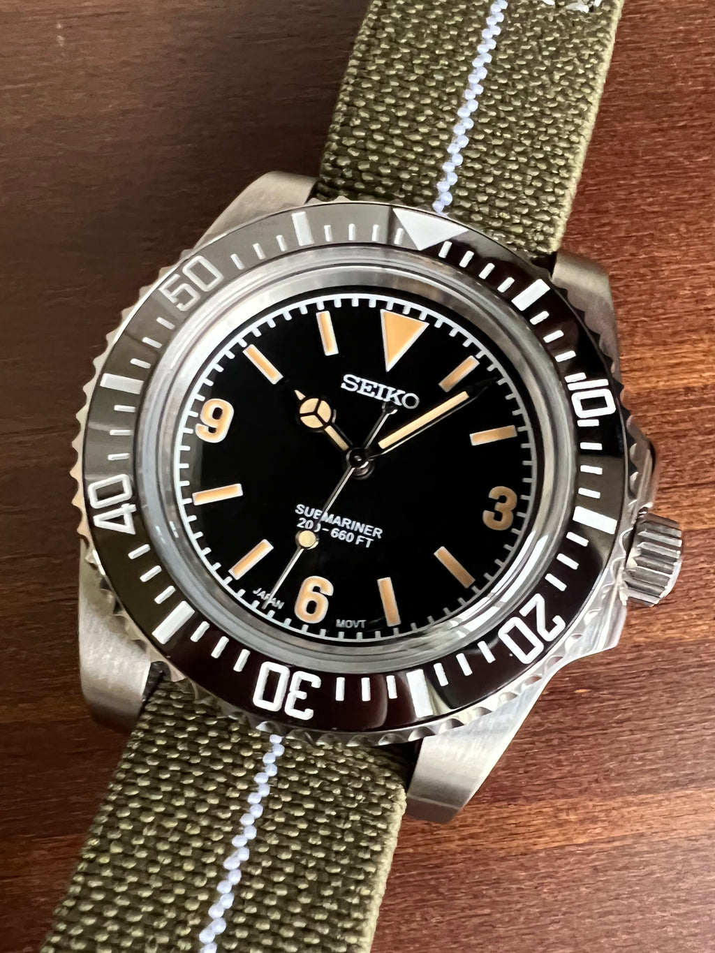 Vintage MILSUB 5512 5513 3-6-9 Seiko Mod