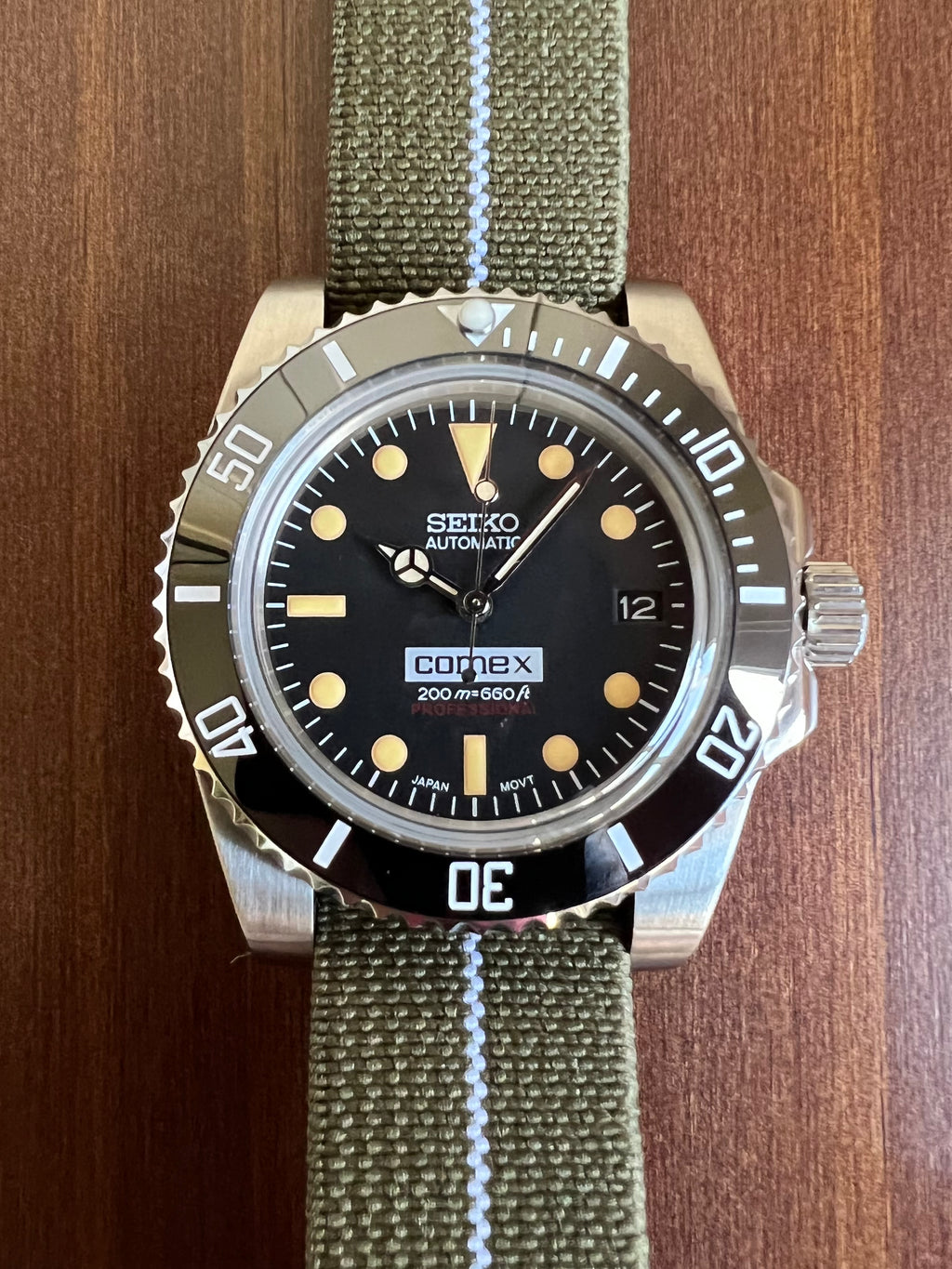 Vintage MILSUB COMEX Seiko Mod
