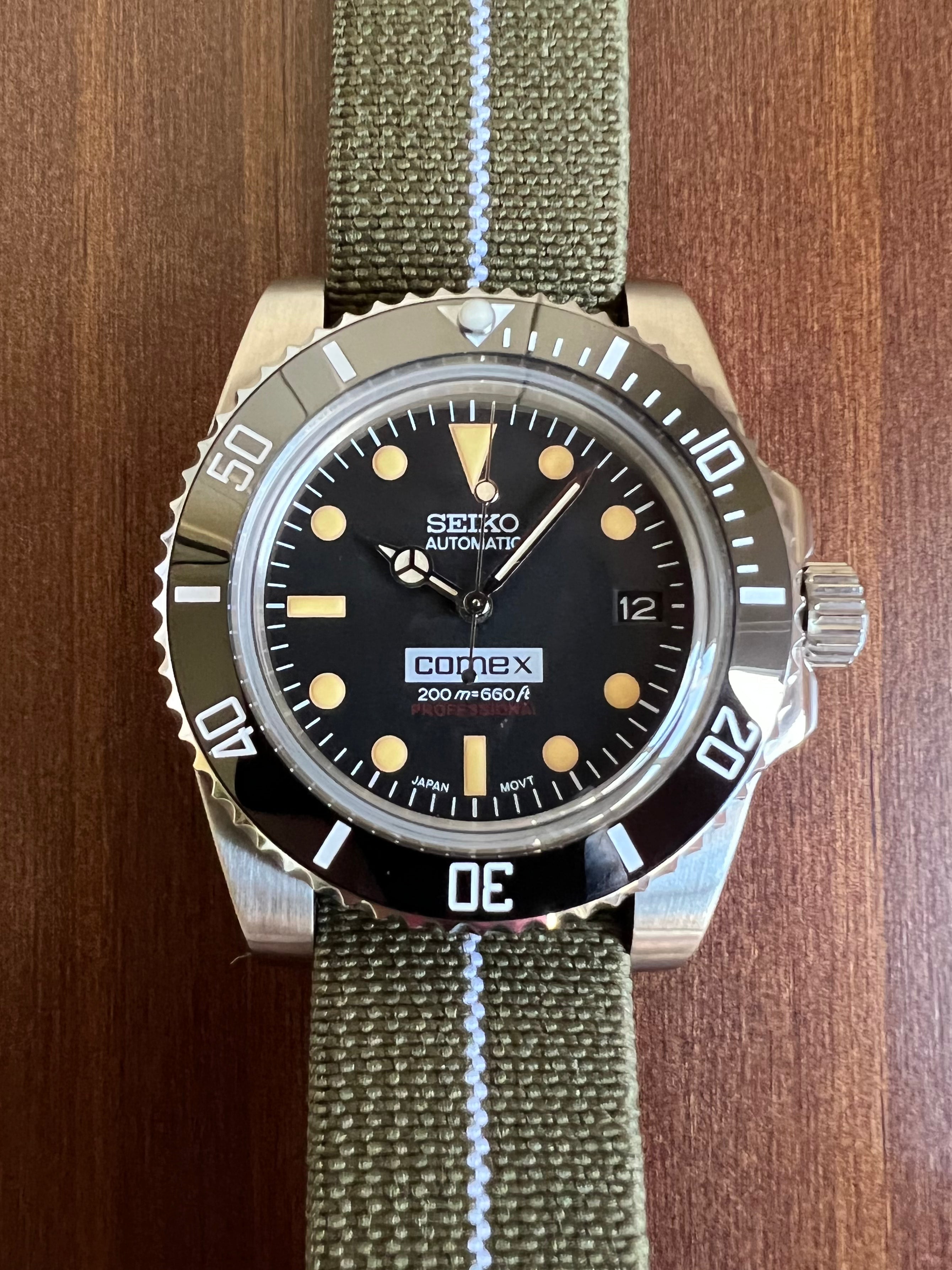 Vintage MILSUB COMEX Seiko Mod