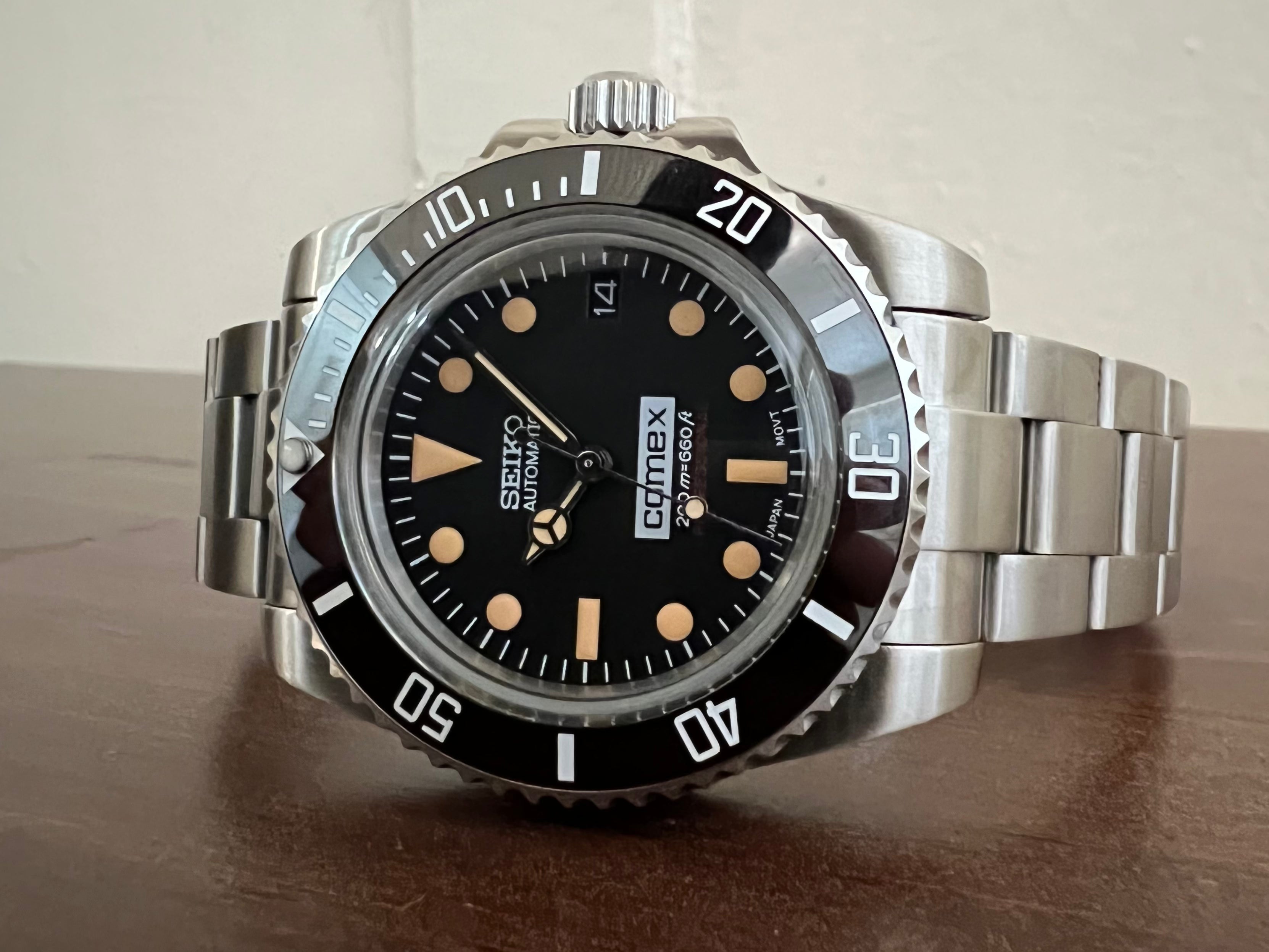 Vintage MILSUB COMEX Seiko Mod