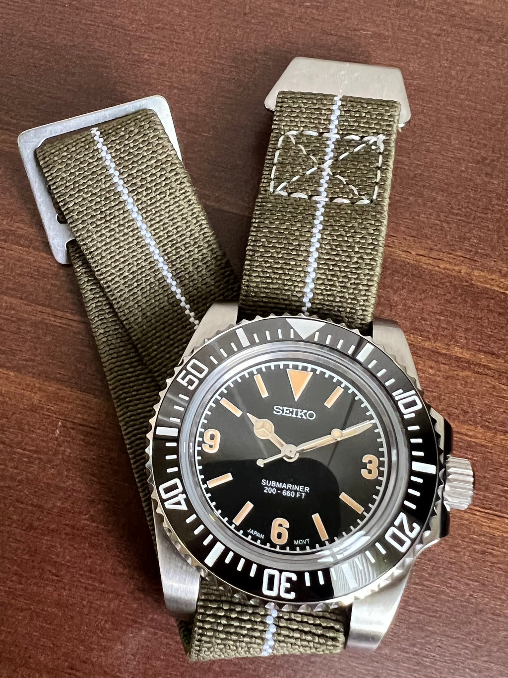 Vintage MILSUB 5512 5513 3-6-9 Seiko Mod