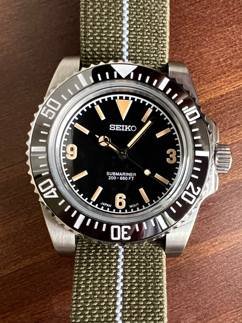 Vintage MILSUB 5512 5513 3-6-9 Seiko Mod