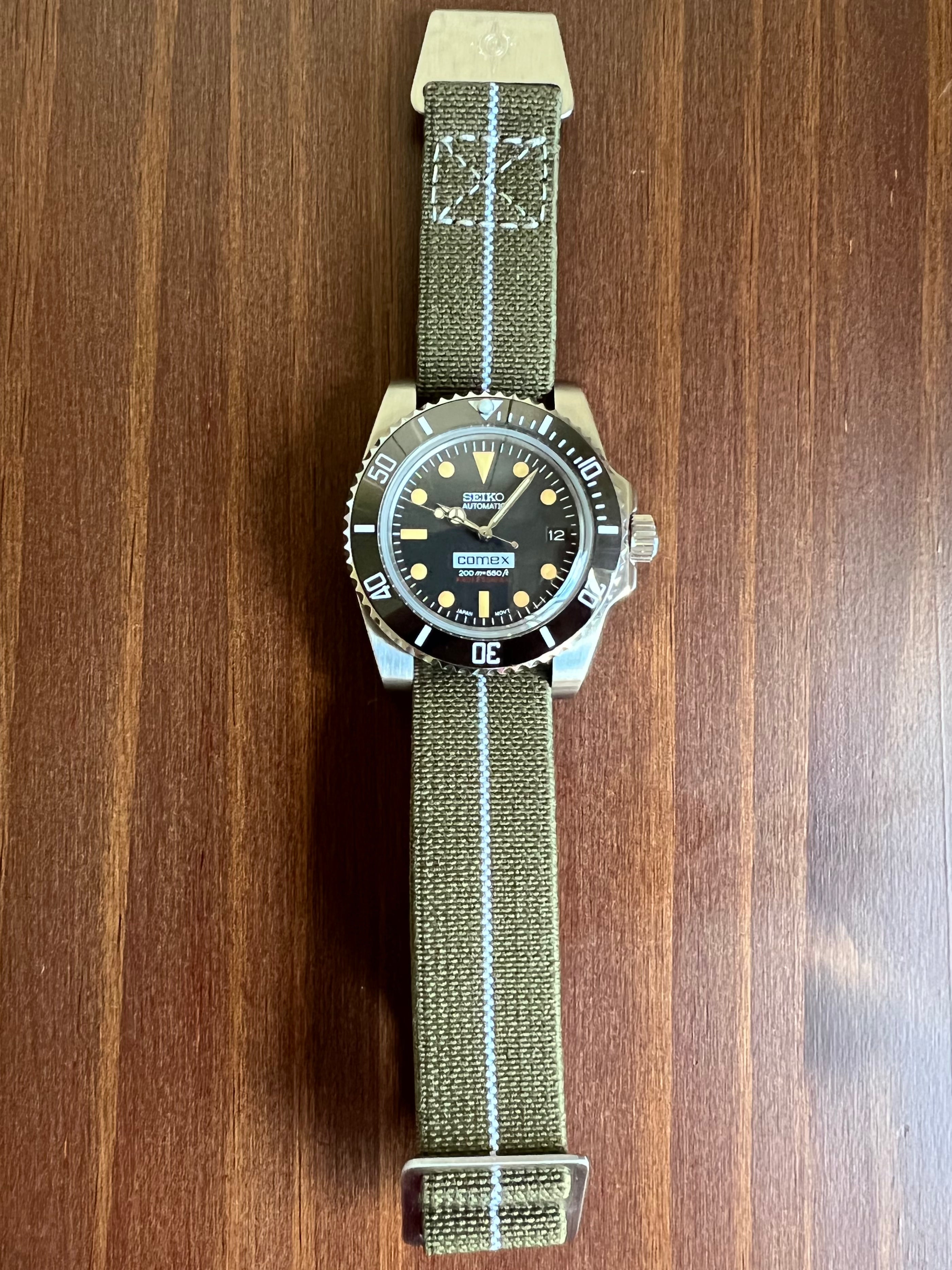 Vintage MILSUB COMEX Seiko Mod